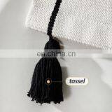 Custom Indoor Home Decor Cotton Thread Woven Geometric Pattern Printing Wall Hanging Tapestry With Hand-knotted Tassels thumbnail-5