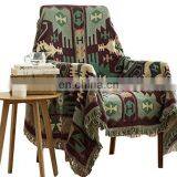 OLIVEHOME Decorative 100% Cotton Woven Throw Blanket Sofa Towel Cotton Warm Slipcover 130 x 180cm thumbnail-1