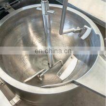 Food Cooker Steam/Gas/Electric Jacket Kettle With Agitator Mixer Double Jacketed Kettle Fruit Jam Cooking Equipment thumbnail-5