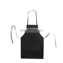 Hot Sale Black Cotton Apron with Custom Logo Printed