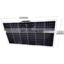 100W 18V Semi-flexible Monocry Stalline Cell Portable Solar Panel thumbnail-4