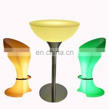 Rgb Colors Glowing Party Nightclub Sofas Bar Tables Outdoor Furniture Led Light up Tables Entertainment Furniture Led Bar Table