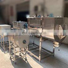 Rotary Lab Scale Steam Jacketed Ribbon Type Mixer Powder Blender Food Grade With Screw Conveyor For Dry Detergent thumbnail-4
