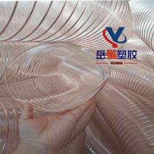 Sanitation Sweeper Vacuum PipePU Polyurethane Copper-plated Steel Wire Telescopic Transparent Wear-resistant Air Duct thumbnail-1