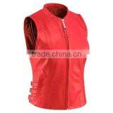 Red Sheep Leather Vests thumbnail-1