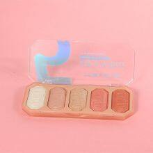 OEM Make up Blusher Palette With High Lighter Cosmetic Face Powder Blusher on Cheeks Bronzer Powder Highlighter Manufacturer thumbnail-3