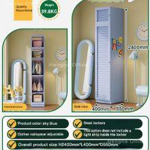 Marseille Coastal Resort Moisture-Proof Metal Cabinet | Louvre Door Physical Ventilation System | Customizable 0.4m Unit thumbnail-2