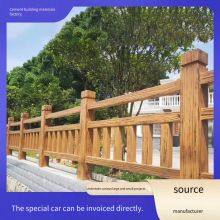 Concrete Wood-like Landscape Guardrail, Precast Cement Stone-like and Bamboo-like Fence, Bark-like and Vine-like Handrail for Parks and Scenic Spots thumbnail-5