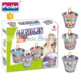 2016 hot selling candle making kits with 3 metal cups children craft kits diy craft set for kids