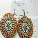 Most Popular Beautiful Design Handmade Earring Big Circle Earrings for Girls thumbnail-3