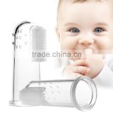 China Supplier Food Grade Soft Silicone Baby Toothbrush