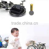 (hot Model) New Arrival Bycicle Shape Electroplating PC Clock Retro Desk Clock With Europe Style