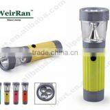(1500337) Plastic Mini Promotion AA Battery Operated LED Flashlight With Warning Function