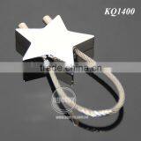 Promotional Star Shaped Steel Wire Metal Wire Keychain thumbnail-6