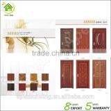 plat design Stainless solid wood steel wooden door entrance security armored door                        
                                                Quality Choice