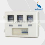 SAIP/SAIPWELL High Quality Meter Box Electrical Single Phase Three Households Electric Meter Box