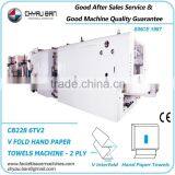 Gluing Laminate Branded Name V Folding Hand Paper Towel Machinery