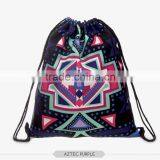China Suppliers Hot Sale Aztec 3D Sublimation Drawstring Bag in thumbnail-5