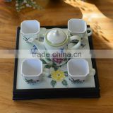 Vintage Chinese ceramic & porcelain coffee & tea set