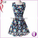 Custom Print Skater Dress for Summer thumbnail-3