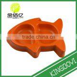 Premium Light Weight Fished Designed Double Way Plant Husks Best Pet Bowl for Animal Dog Biodegradable thumbnail-1