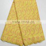 2015 New Swiss Voile Lace for Woman Heavy Embroidery Design Fashion Lace for Evening Dress thumbnail-1