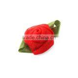 Satin Leaf Chiffon Ribbon Rose thumbnail-3