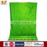 High Quality 100% Cotton Beach Towel Green Velour Jacquard Towel Cheap Wholesale thumbnail-1