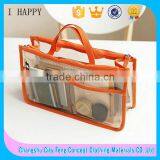Travel Cosmetic Bag PVC Clear Handbag Organizer Bag thumbnail-1