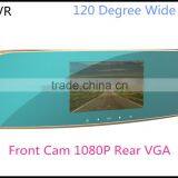 Dual Front and Rear Dash Car Video Camera Recorder With GPS