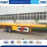 Low Price CIMC Factory 40ft 20ft Container Skeleton flatbed semi trailer