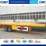 Low Price CIMC Factory 40ft 20ft Container Skeleton Flatbed Semi Trailer