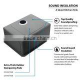 Professional Factory Supply R10 Radius Handmade Stainless Steel Sink 30" x 18" x 10" Double Bowls (cUPC Approved)-- R10-3018 thumbnail-5