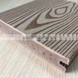 140X25 mmWPC (Wood Plastic Composites ) Solid Decking Floor with Brushed Embossed Wood Grain for Outdoor Decoration