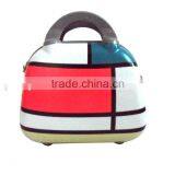 3 Pcs 12/20/24 Cosmetic Bag Stitching Color Luggage Fashion Design ABS+PC Luggage thumbnail-1