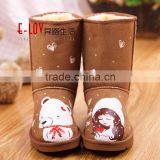 Hot sales high quality and cheap womens brown fur boot
