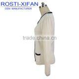 Fashion Ladies' Cardigan Slim O Neck Sweater thumbnail-2