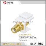 LY-KJ-AP02-RCA Colorful Center Keystone Jack-Modular RCA