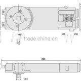 SS-868 Double Swing Door Floor Spring Door Hardware ,Glass Door Stainless Steel Floor Spring Floor Hinges thumbnail-2