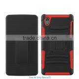 Low Price China Mobile Phone Holster Swivel Belt Clip Phone Shell Case Stand Case for Sony Xperia z5 Wholesale