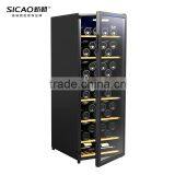 133L~490L 52~190 Bottles LED Temperature Control Compressor Wine Cellar With Glass Door Sicao Wine Cooler thumbnail-2