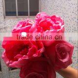 Wedding Pink Peony Big Stem Peony Flower Reception Decoration Artificial Peony thumbnail-1