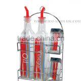 4pc Condiment Set,Red Printing