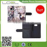 Flowers Printed Flip Stand Cover for Samsung Galaxy S7 Edge Leather Case B044265(4) thumbnail-1