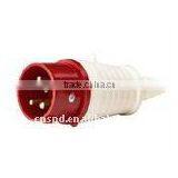 3P+N+E Red Plug for Industrial Use With 6pins
