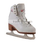 Manufacture white ice figure skates ice skating shoes ice skating shoes for women stainless steel blade