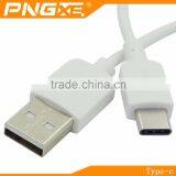 High quality Cheap price black and white color pvc round usb type-c cable with usb 2.0 type c