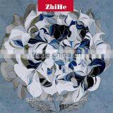 Wholesale Dropshipping Abstract Painting Artificial Flower Rose Flower Backdrop Decoration Flower Shape Wall for Decoration Home thumbnail-2