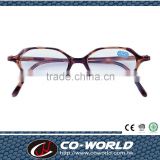Reading glasses, eyeglass frames hexagonal, thin frame, shell color, Made in Taiwan
