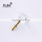 Modem Furniture Design Clear Gold Finish Crystal Knobs for Dresser Drawers